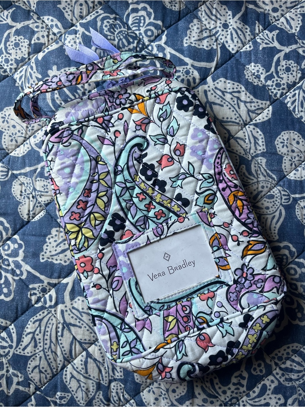 Vera Bradley Pastel Paisley Quilted Travel Wristlet